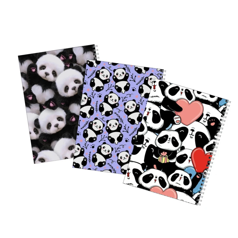 دفتر مشق 50 برگ بامبیلیپ طرح پترن پاندا کد 82 مجموعه 3 عددی