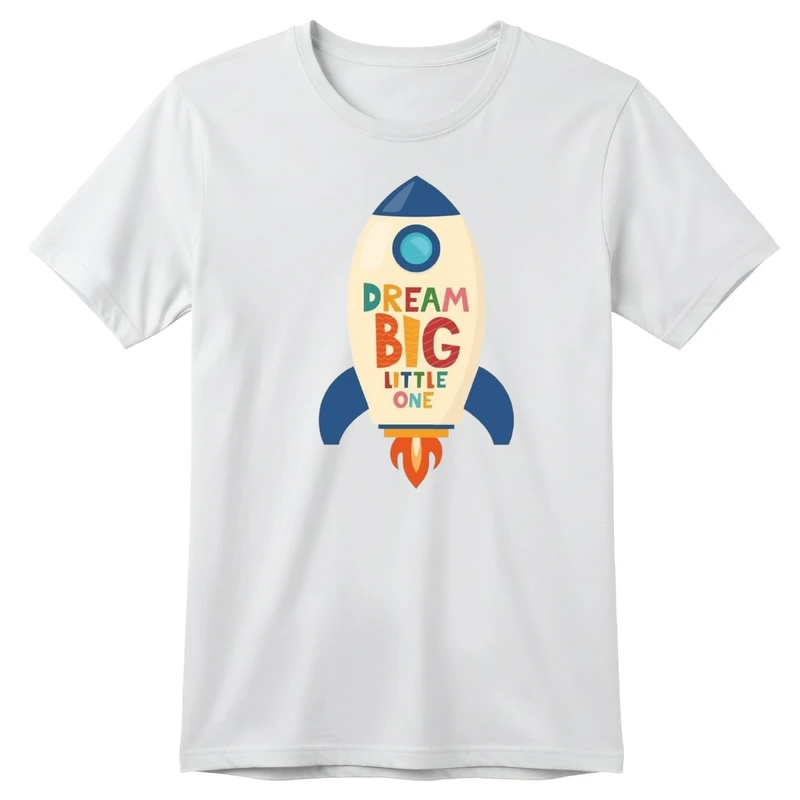 تی‌شرت آستین کوتاه بچگانه مدل موشک کد p1 