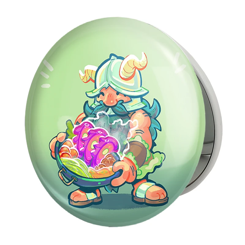 آینه جیبی خندالو طرح سنشی انیمه خوشمزه در سیاه چال مدل تاشو کد 35898