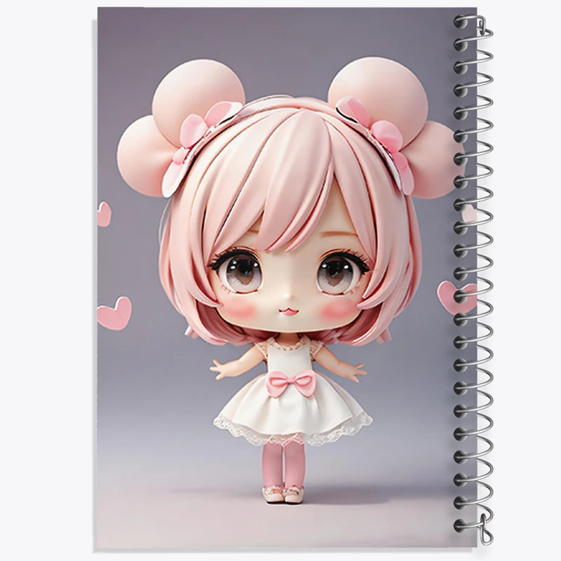 دفتر لیست خرید 50 برگ خندالو طرح دخترانه (Girlish) کد 36881