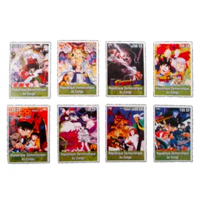 تمبر یادگاری مدل کارتونی کد bc-1376 مجموعه 8 عددی