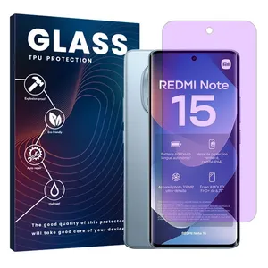 Glass Hydrogel model anti-purple Screen Protector for Xiaomi Redmi Note 15 4G mobile phone