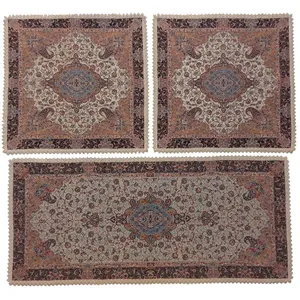 ست سه تکه رومیزی ترمه کد TRSETE1