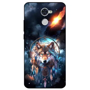 Megafone Wolf and Dream Catcher 8005 Cover For Huawei Y7 Prime 2017 / Y7 2017