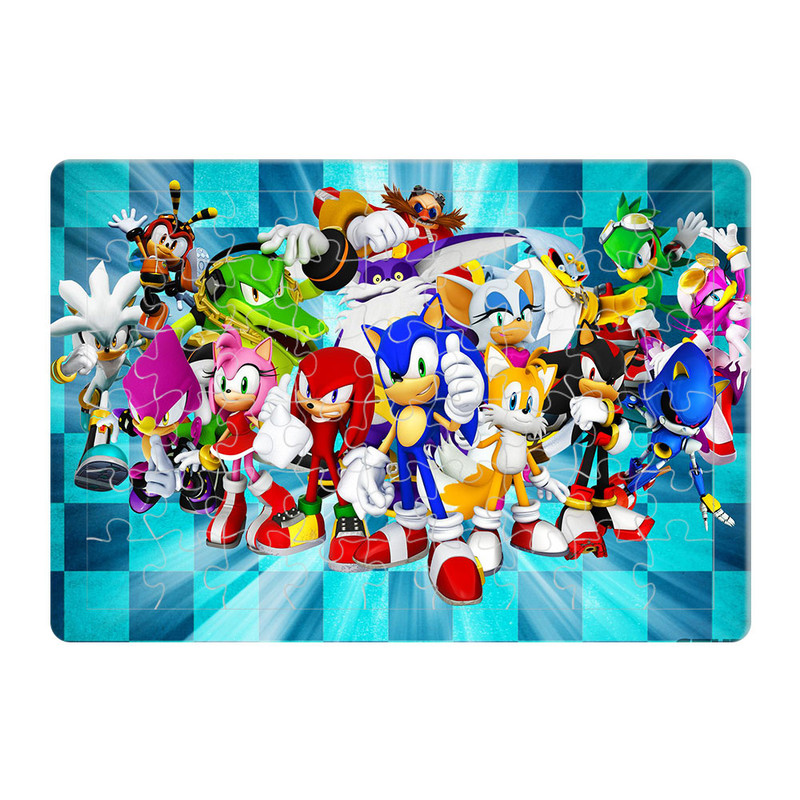 پازل 54 تکه هومرو مدل PL439 طرح انیمیشن سونیک