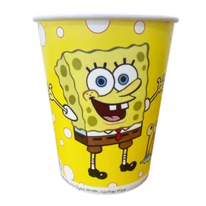 ظرف پاپ کورن مدل باب اسفنجی گلاسه بسته 10 عددی