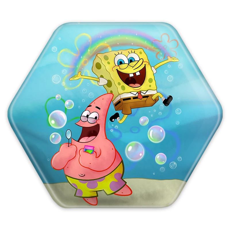 پیکسل خندالو طرح باب اسفنجی و پاتریک مدل شش ضلعی کد 4745