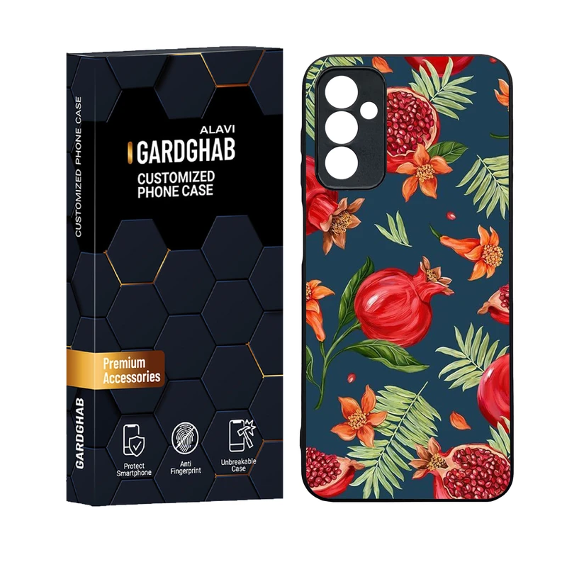 کاور گارد قاب علوی دورژله ای پشت گلس مدل هنری مناسب برای گوشی موبایل سامسونگ Galaxy F13