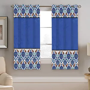 پرده نیروانا طرح سنتی مدل مخمل کد 4849 سایز 140×200 سانتی متر