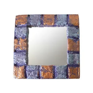 آینه رومیزی مدل پاپیه ماشه کد S203