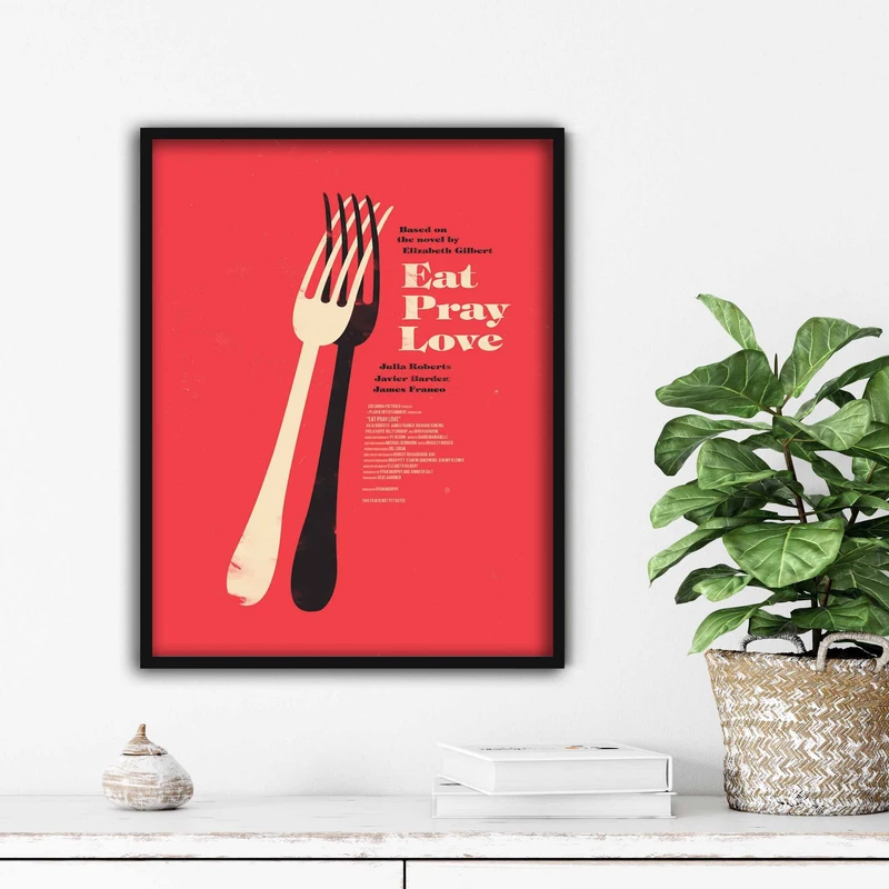 تابلو آتریسا طرح پوستر فیلم eat pray love مدل ATm452