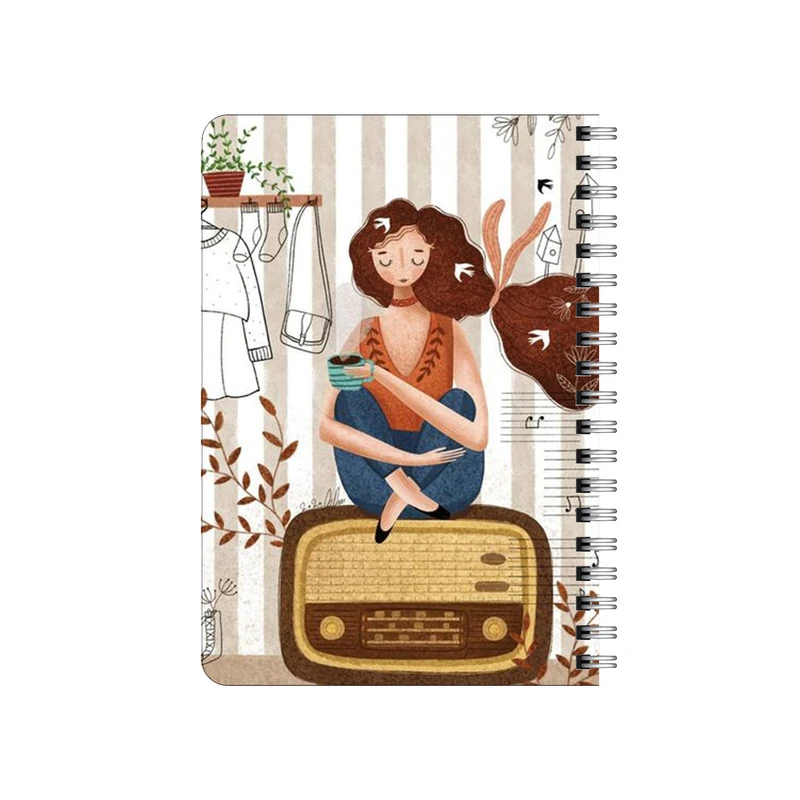 دفترچه یادداشت بامبیلیپ مدل چوبی طرح خاطرات نوستالژی کد 1544823