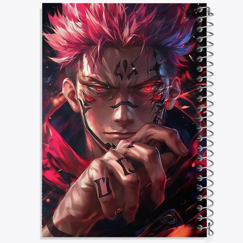 دفتر شطرنجی 50 برگ خندالو مدل انیمه جوجوتسو کایزن کد F2496