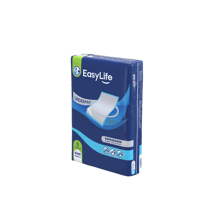 پد زیرانداز بهداشتی ایزی لایف مدل آنتی باکتریال بسته 5 عددی