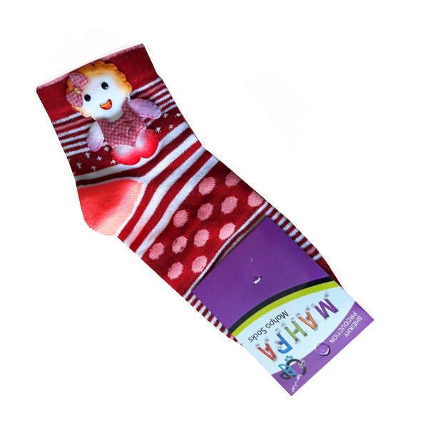 جوراب دخترانه مهپا مدل عروسکی