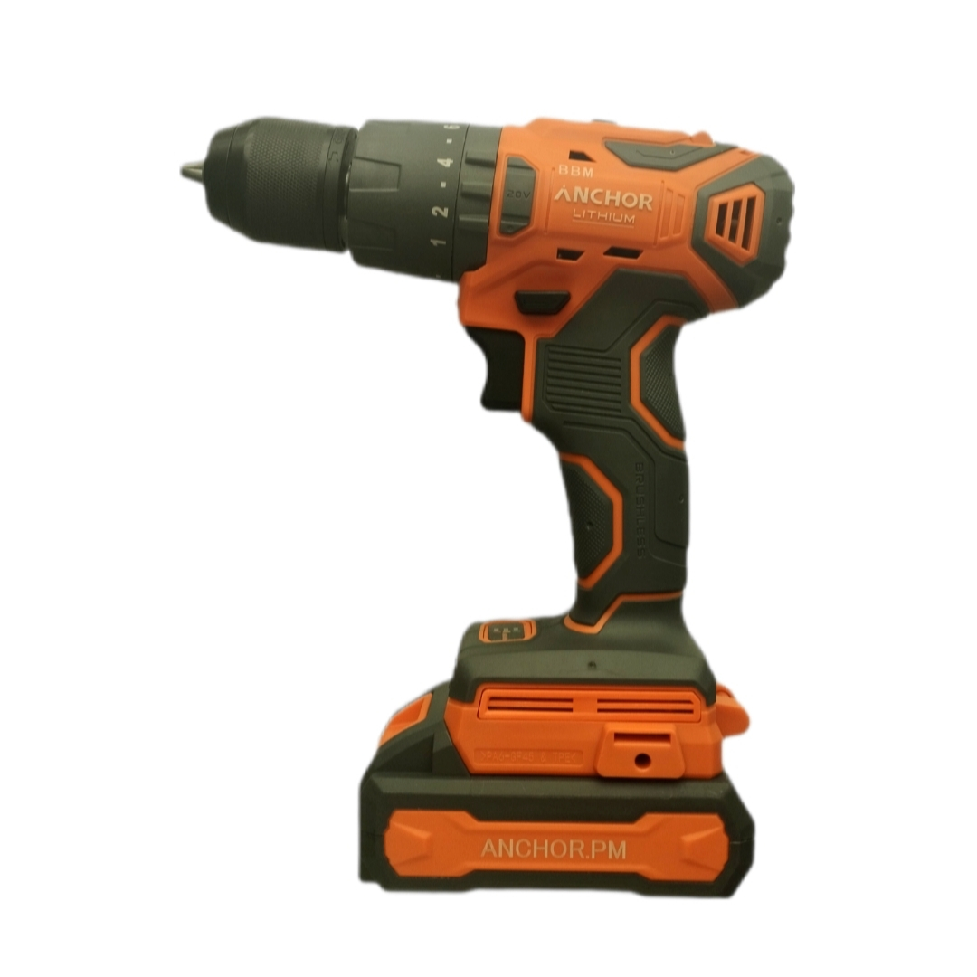 دریل چکشی شارژی براشلس سه نظام 20 ولت آنکور مدل DCE15