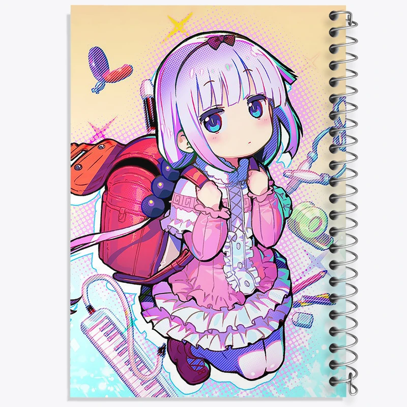 دفتر نت موسیقی 50 برگ خندالو مدل کانا انیمه اژدهای خدمتکار کوبایاشی کد 36304