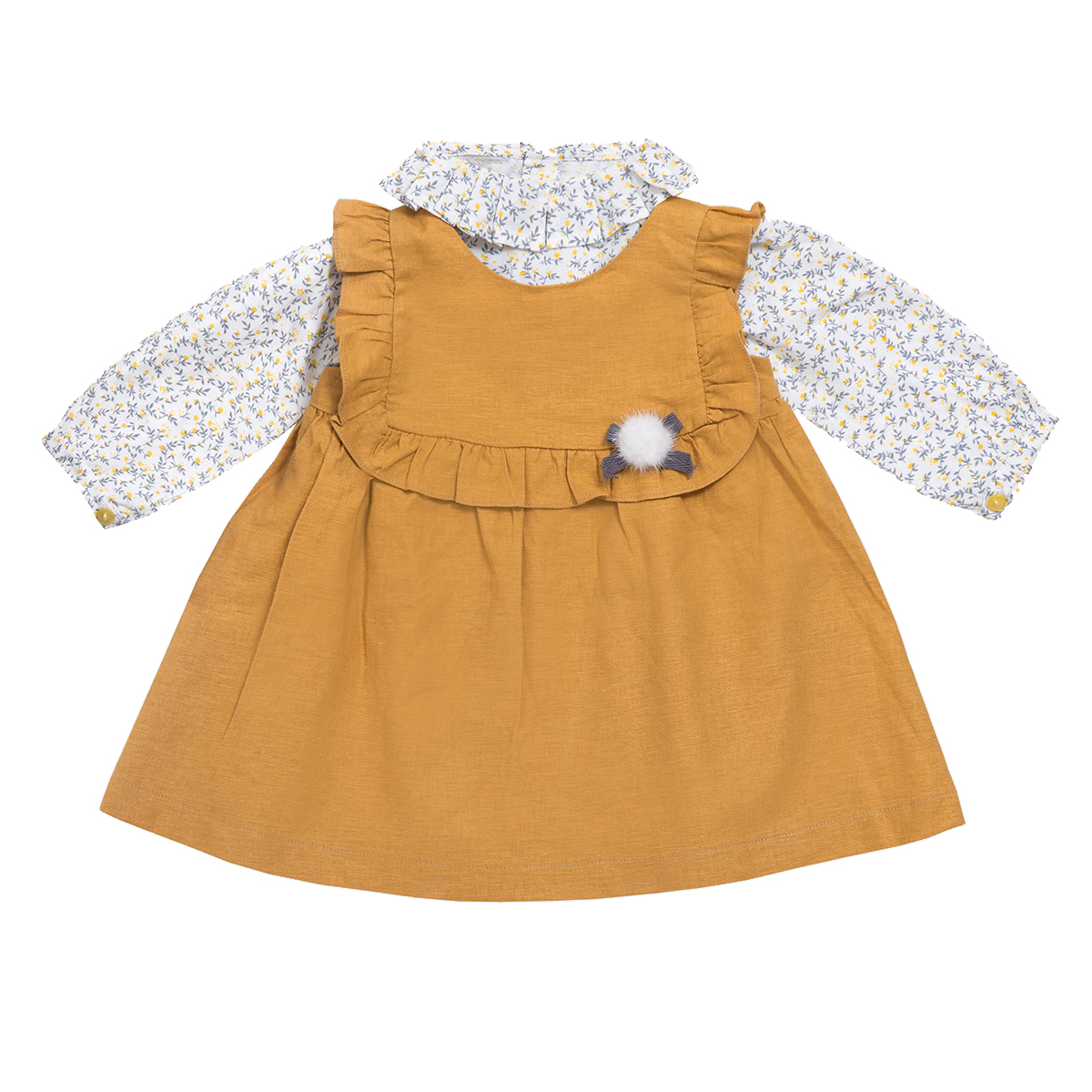 ست بلوز و سارافون دخترانه فیورلا مدل 31206