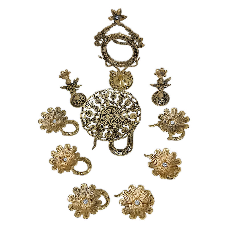 مجموعه ظروف هفت سین 10 پارچه مدل مار کد H-1316