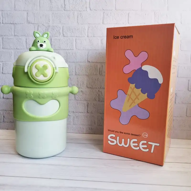 قمقه کودک مدل sweet طرح ضربدر گنجایش 0.5 لیتر