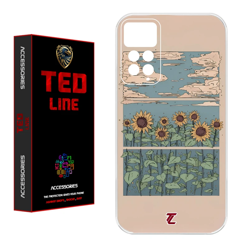کاور تدلاین طرح گل آفتاب گردان کد 1135 مناسب برای گوشی موبایل شیائومی Redmi Note 11 Pro 4G / Note 12 Pro 4G