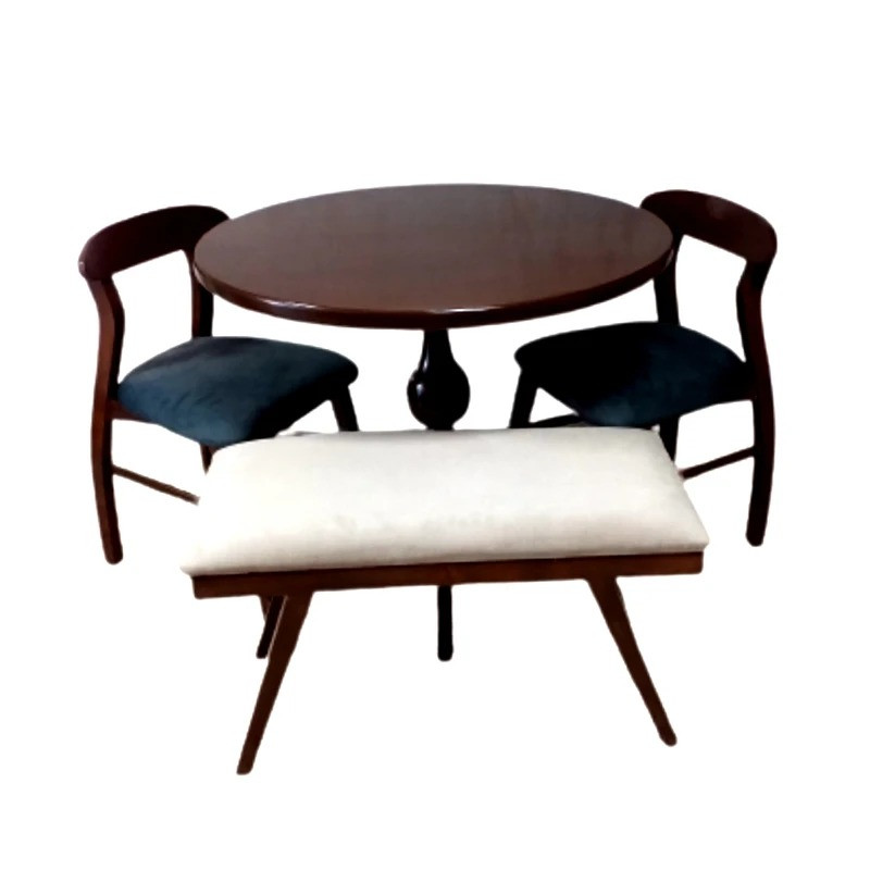 میز و صندلی ناهارخوری 4 نفره مدل نیمکت دار 04