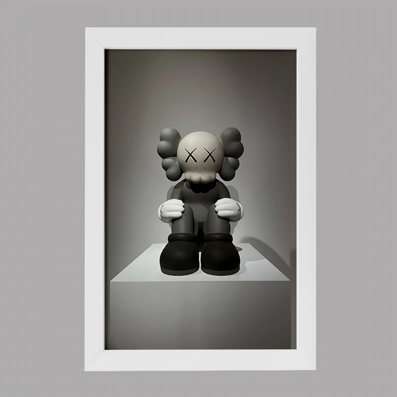 تابلو خندالو مدل عروسک کاز (kaws) کد F3999