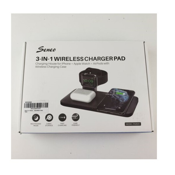 جعبه نظم دهنده و شارژر وایرلس سه کاره مدل 3IN1 Wireless Charging Car  Storage Box