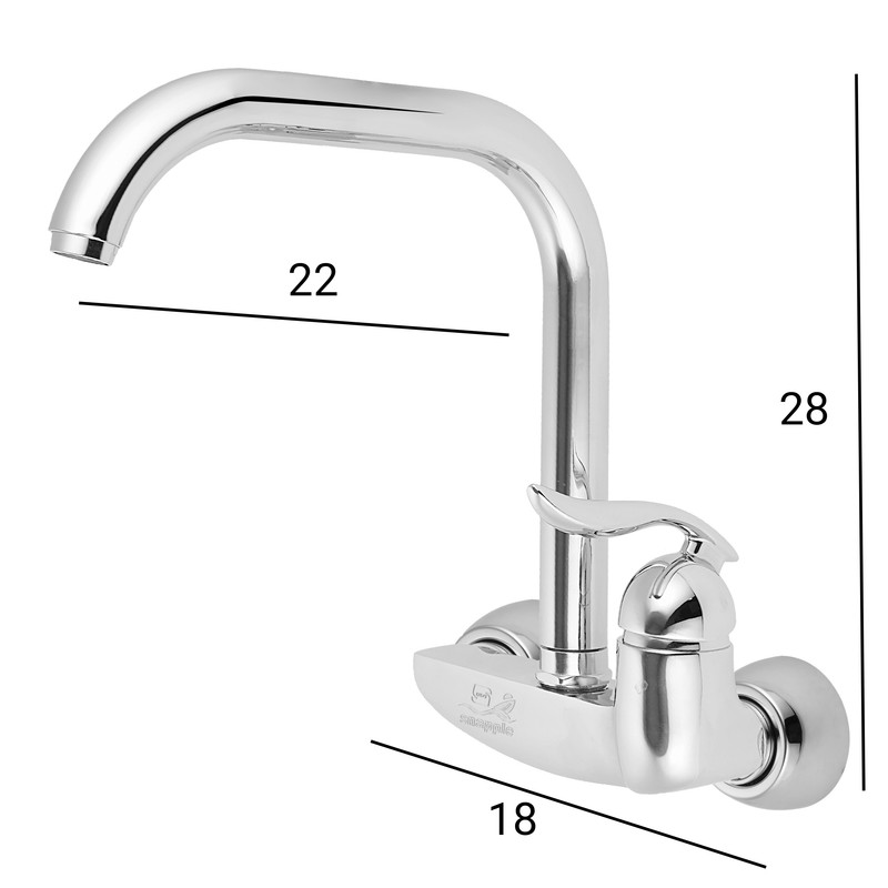 شیر آشپزخانه اسناپل مدل دیواری
