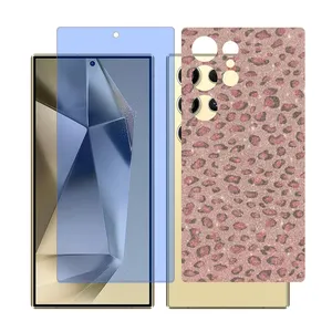 Glass Together model Matte anti-blue screen protector for Samsung S24 Ultra mobile phone with back cover sticker