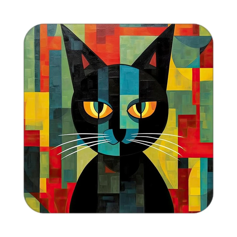 زیر لیوانی کاکتی طرح حیوانات رنگی مدل mp25698