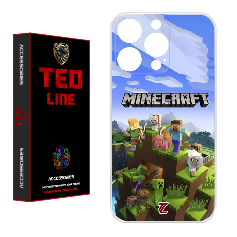 کاور تدلاین طرح ماینکرفت کد 1207 مناسب برای گوشی موبایل اپل Iphone 14 Pro Max