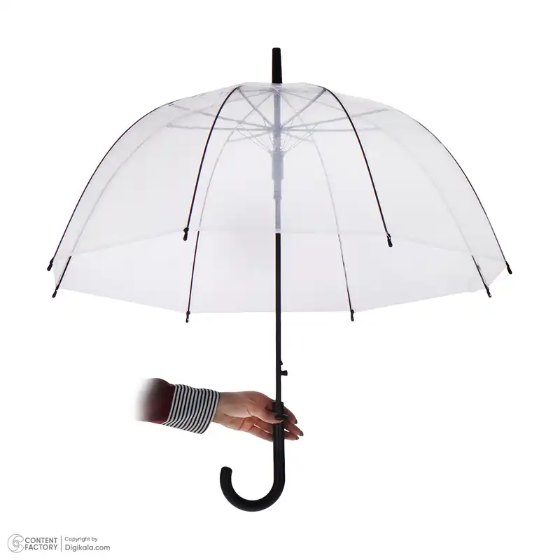 چتر مدل شیشه ای شفاف