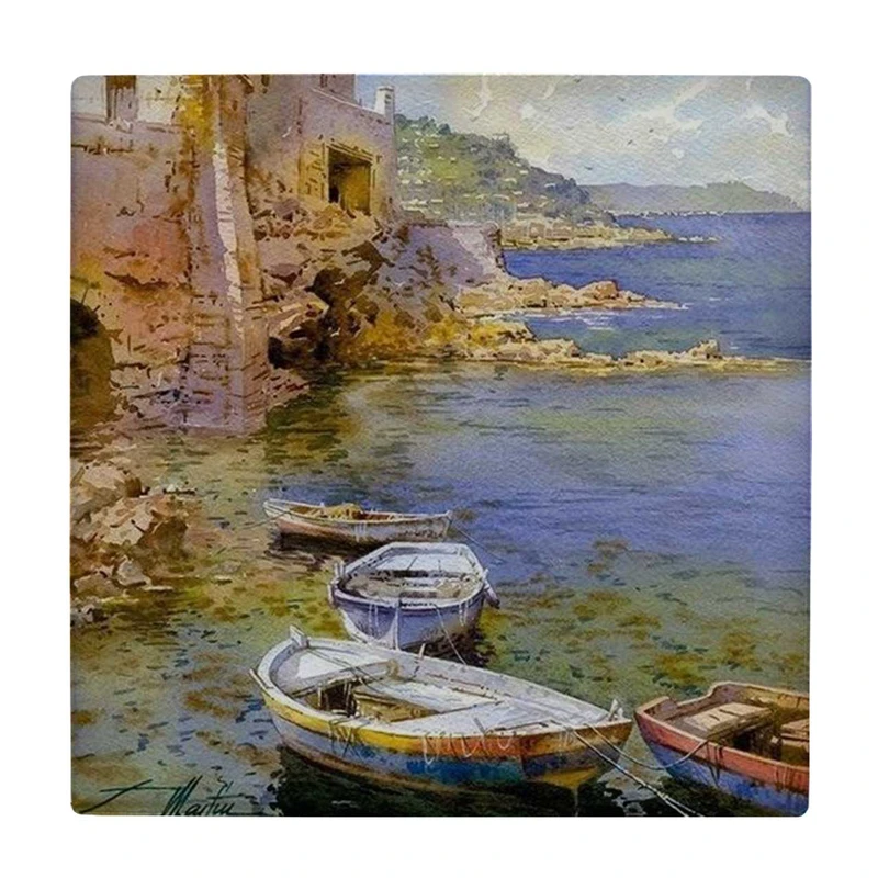  زیر لیوانی طرح نقاشی قایق ها کد    3616350_1587