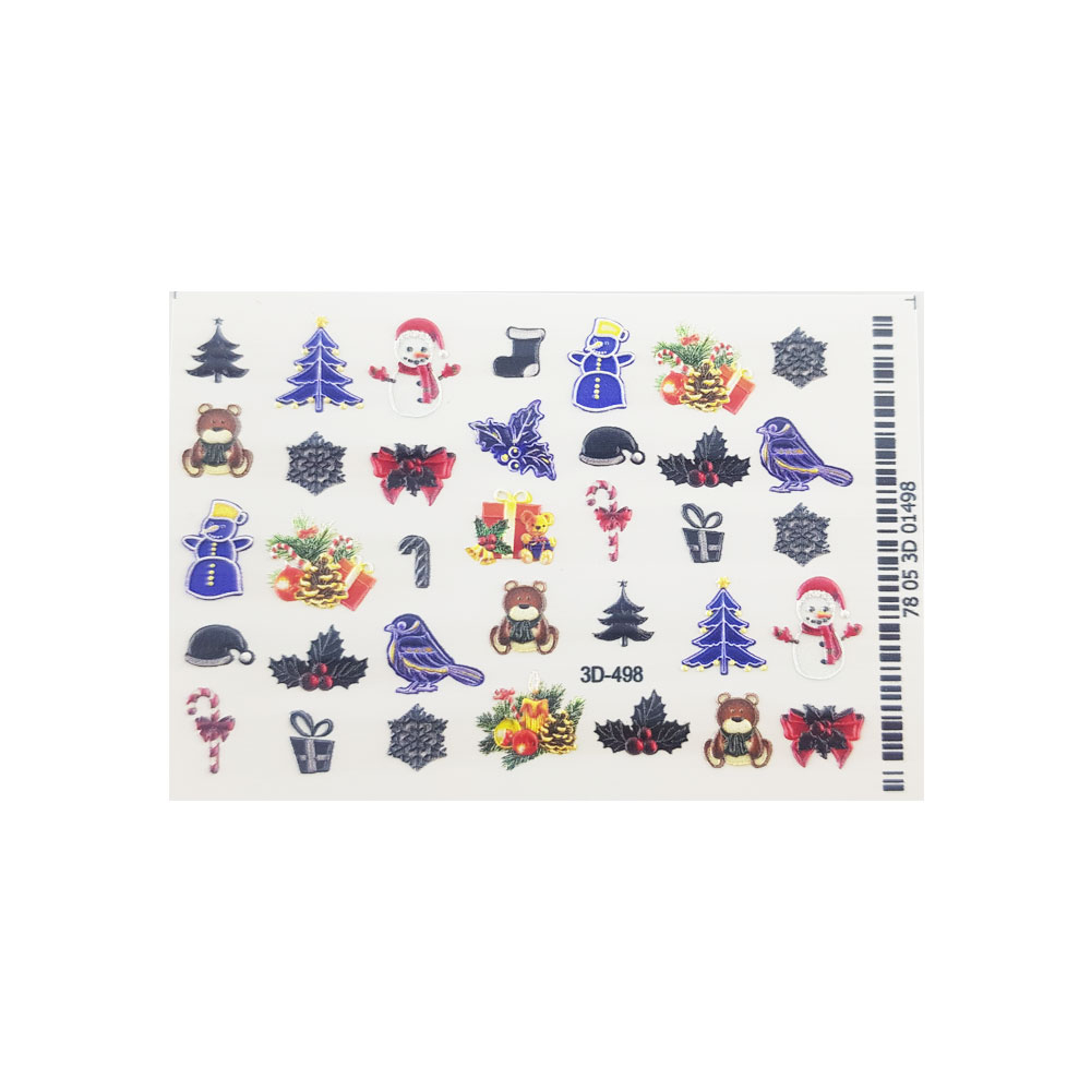 برچسب لنز ناخن مدل 3D-498