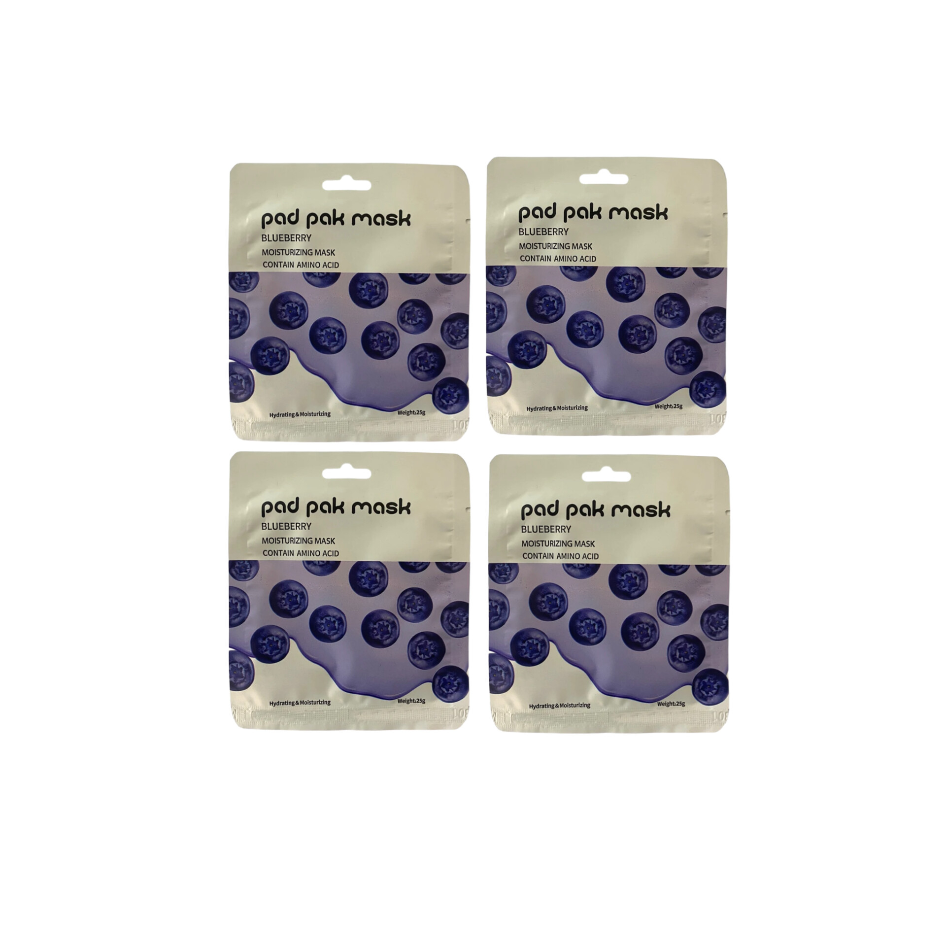 ماسک صورت پد پاک مدل ورقه ای کد 9 بسته 4 عددی