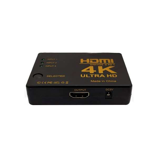 هاب سوئیچ 3 پورت HDMI مدل 4K ریموت دار هاب سوئیچ 3 پورت HDMI مدل 4K ریموت دار