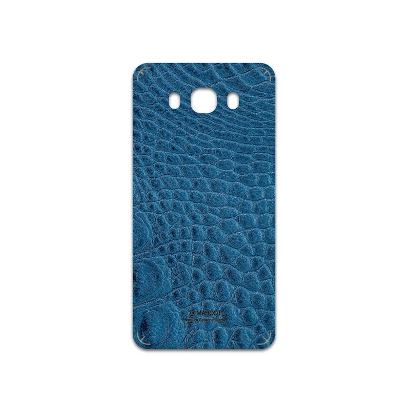 برچسب پوششی ماهوت مدل Blue-Crocodile-Leather مناسب برای گوشی موبایل سامسونگ Galaxy J7 2016