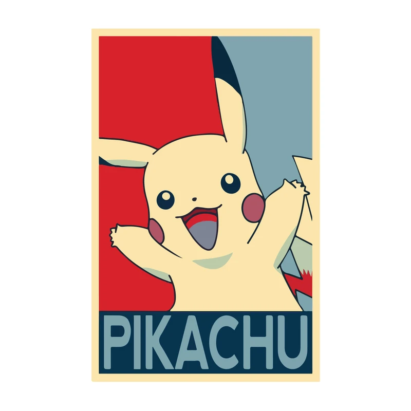 برچسب لپ تاپ پویا مارکت طرح پیکاچو کد 1498