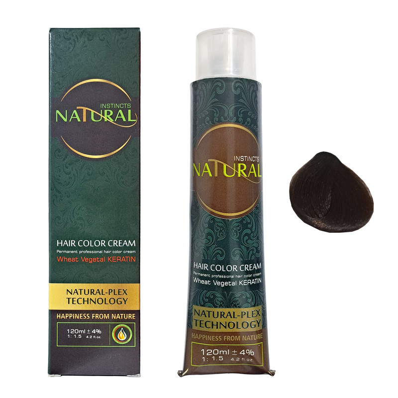 رنگ مو نچرال اینیستینکس شماره 7.00 حجم 120 میلی لیتر رنگ بلوند متوسط قوی