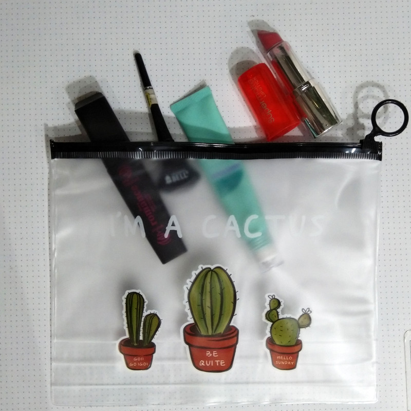 پوشه زیپ دار مدل کاکتوس سه گل