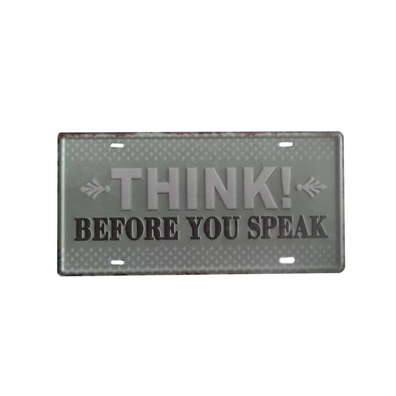 دیوارکوب مدل think before you speak