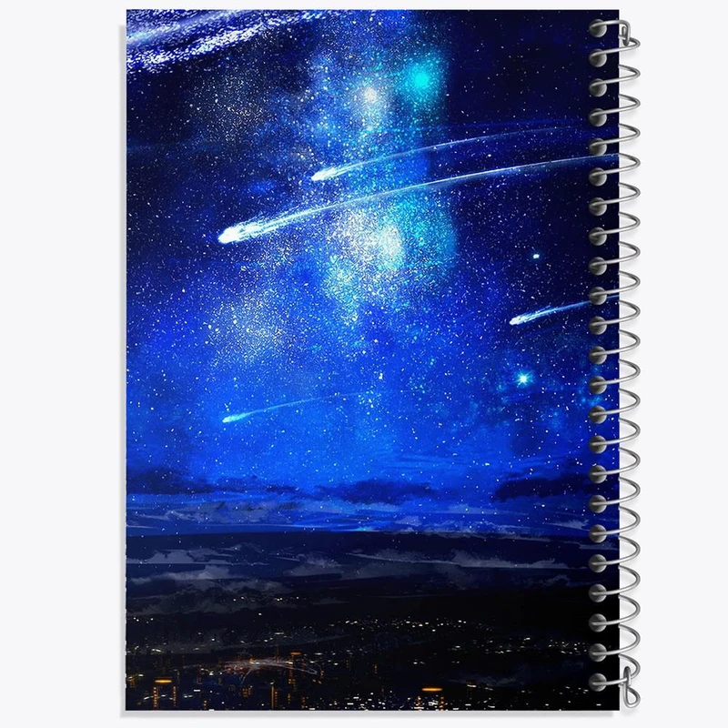 دفتر مشق 100 برگ خندالو طرح کهکشان و سیاره ها کد 25368