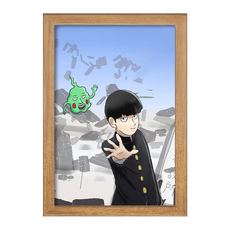 تابلو خندالو مدل شییکو انیمه موب سایکو Mob Psycho 100 کد 24503