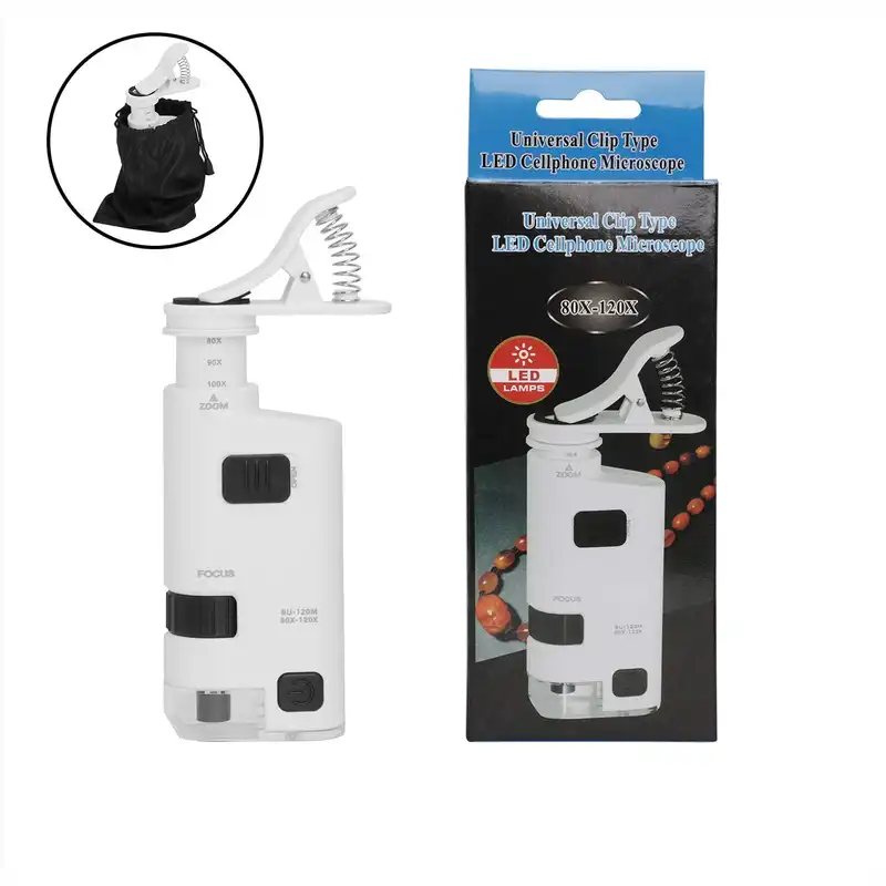 میکروسکوپ دیجیتال مدل Universal clip type led cellphone microscope