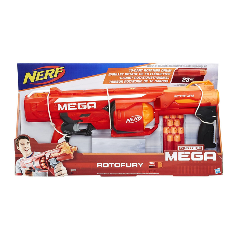 تفنگ بازی نرف مدل N-Strike Elite Mega Rotofury کد B1269