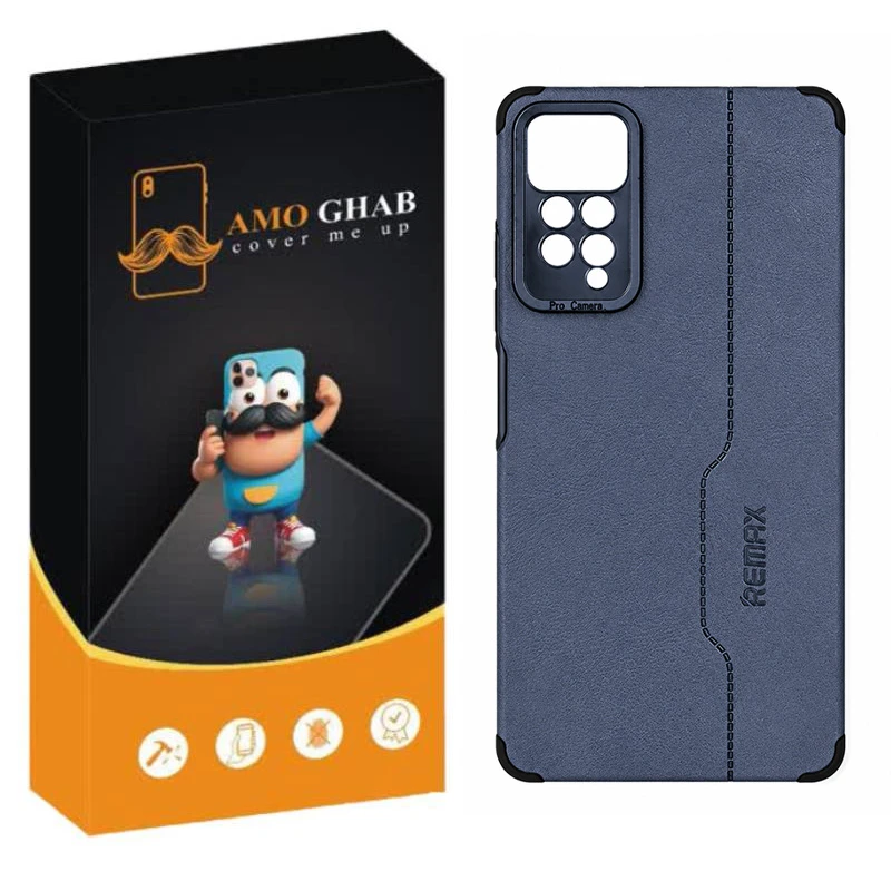 کاور عمو قاب مدل چرم RMX مناسب برای گوشی موبایل شیائومی Redmi Note 11 Pro 4G / Note 12 Pro 4G