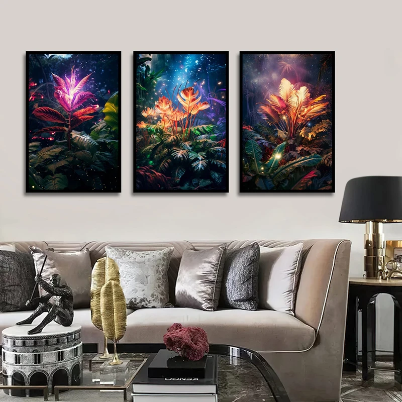 تابلو بکلیت طرح برگ انجیری مدل شاین اکلیلی B-1646 مجموعه 3 عددی