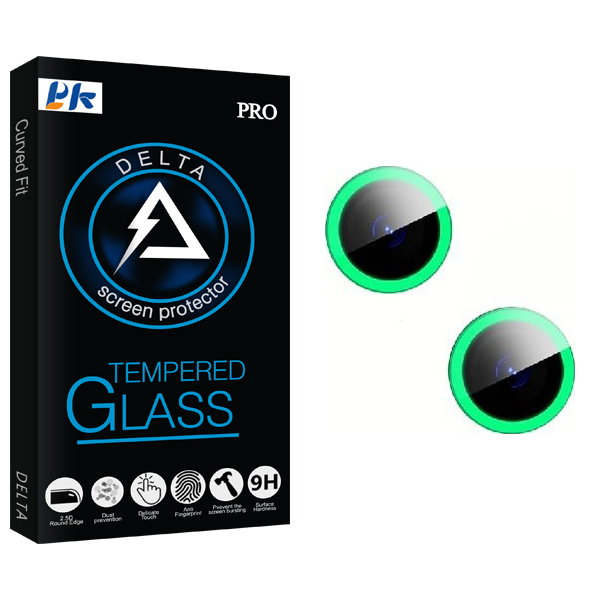 محافظ لنز گوشی پی کی مدل Delta GlassBLACKLIGHT مناسب برای گوشی موبایل اپل iPhone 13