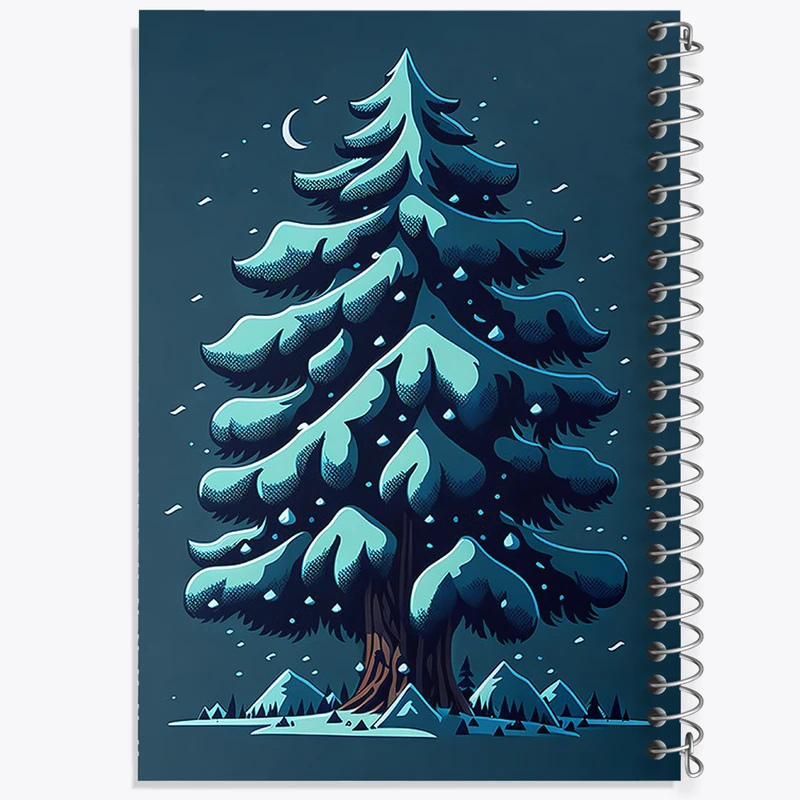 دفتر نت موسیقی 50 برگ خندالو مدل درخت برفی کد N1447